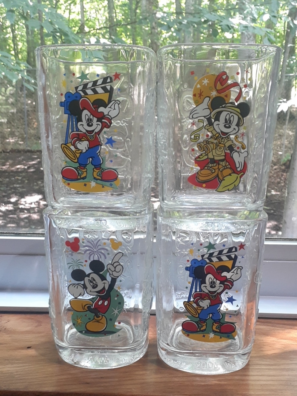 Vintage (2000) Disney McDonalds Millennium Celebration Glasses Set Of 4